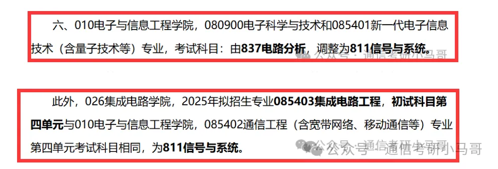重重大改考！新增信号专业课！-梦马考研